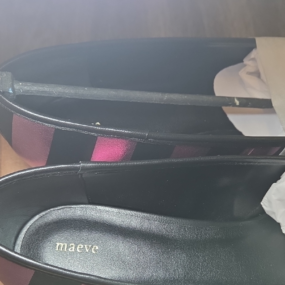 Maeve by Anthropologie Striped Ballet Flats – NIB – Size 9 - Picture 2 of 7